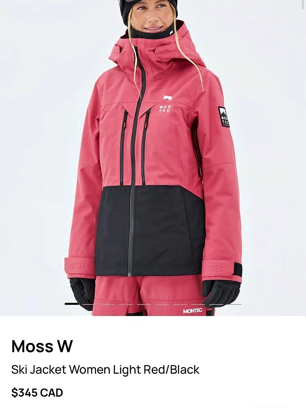 Montec Moss W Ski Jacket in Pink & Black